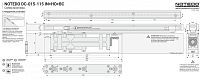 NOTEDO Доводчик дверной DC-015-115 IN+HO+BC SILVER скрытой установки (10)