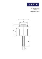 Апекс DS-0013-AB бронза ограничитель дверной (300,10)