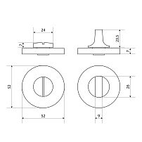 Сантехническая завертка к ручкам ALLUR ART COLLECTION BK-R5 SN(7580) мат.никель (100,10) Сантехническая завертка к ручкам ALLUR ART COLLECTION BK-R5 SN(7580) мат.никель (100,10)