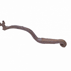 Ключ железный для навесного замка похожий на тип В по классификации Колчина(1959), тип 3 по классификации Томтлунда(1978). Около 13 века.