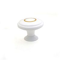 Башкирия РДП-01-1 белая золотое кольцо  Ручка-кнопка (100,25,5!!!)