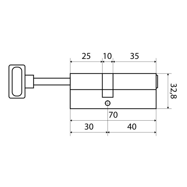 Стандарт MAX 70 S (40x30S) SN 5кл перф.ключ/шток Цилиндровый механизм(80,10)