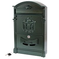 Ящик почтовый АЛЛЮР №4010 тёмно-зелёный (5)