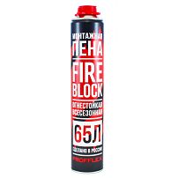 Пена противопожарная PROFFLEX FIRE BLOCK всесезонная 850 мл (65л) арт.00225 (12)