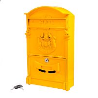 Ящик почтовый АЛЛЮР №4010 желтый (5)