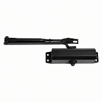 АЛЛЮР Доводчик дверной TECHNO (ТЕХНО) ДД 165/3-4 F-B (до 110 кг) черный, с HO (фикс.), морозостойкий АЛЛЮР Доводчик дверной TECHNO (ТЕХНО) ДД 165/3-4 F-B (до 110 кг) черный, с HO (фикс.), морозостойкий